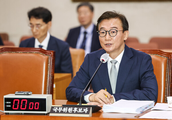 ▲ 발언하는 전재수 해수부 장관 후보자. /뉴시스