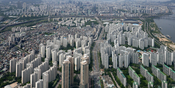 ▲ 서울 강남권 아파트 단지의 모습. /뉴시스<br>
