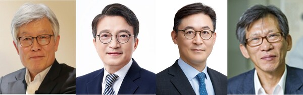 ▲ 이재명 대통령이 20일 최동석 인사혁신처 처장(왼쪽부터)과 김의겸 새만금개발청 청장, 권대영 금융위원회 부위원장, 유홍준 국립중앙박물관 관장 등 차관급 인사를 단행했다. /뉴시스