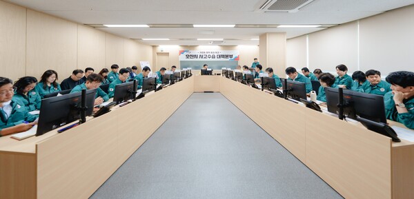 ▲ 오산시 옹벽 붕괴 사고수습대책본부 회의 개최 모습.