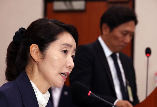 ▲ 질의에 답하는 강선우 후보자. /뉴시스