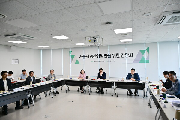 ▲ 서울시 AI산업발전을 위한 간담회 개최 모습.