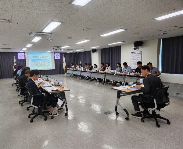 ▲ 2025년 군·구 행정실적 종합평가 대비 추진상황 보고회.