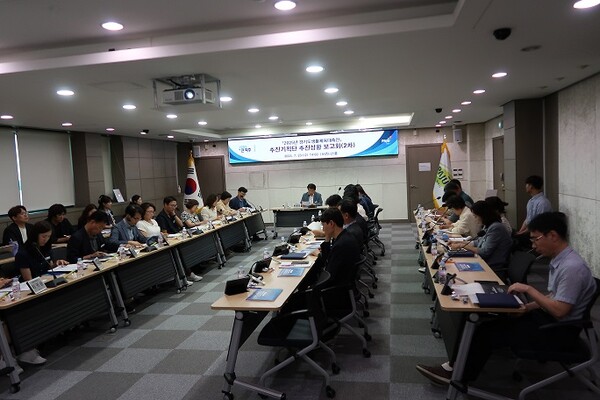 ▲ 파주시 2025 경기도생활체육대축전 2차 추진상황 보고회 개최 모습.