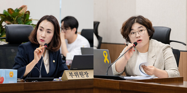 ▲ (왼쪽부터) 정영혜·김계순 의원.