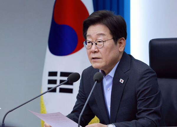 ▲ 수석보좌관 회의 발언하는 이재명 대통령. /뉴시스