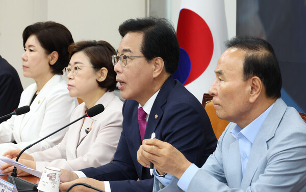 ▲ 비대위회의 발언하는 송언석. /뉴시스