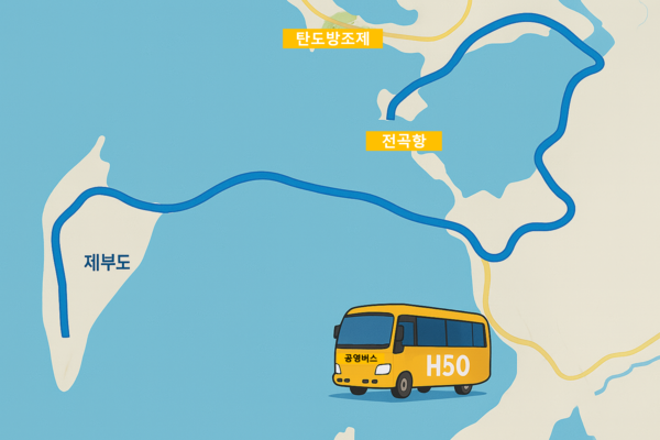 H50번 노선도