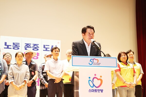 ▲ 지난 2023년 제6회 한국비정규노동박람회 개막식.