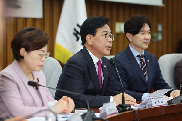 ▲ 발언하는 송언석 비대위원장. /뉴시스