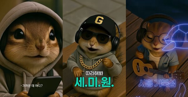 ▲ 경기관광공사 AI 다람쥐 '달G' 사진.