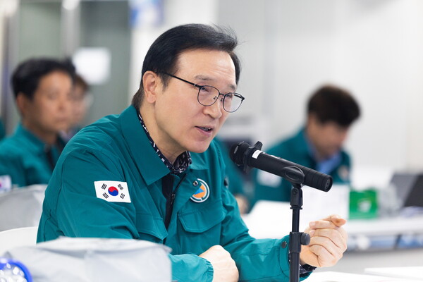 ▲ ‘2025 을지연습 최초 상황 보고’에 참석한 임태희 교육감.