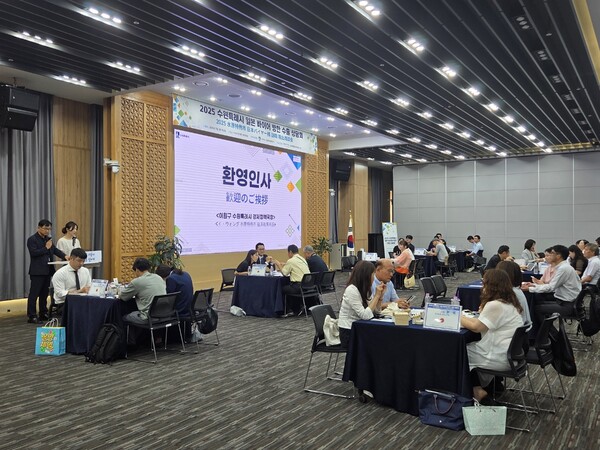 ▲ 지난 7월 3일 개최된 ‘2025 일본바이어 방한 수출상담회’ 모습.