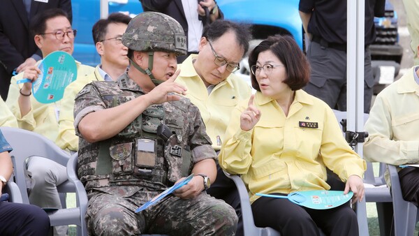 ▲ 안성시 을지연습 실제훈련 및 공습 대비 민방위 훈련 실시 모습.