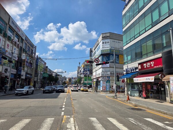 ▲ 제15호 골목형상점가로 지정된 '구성언남 골목형상점가' 전경.