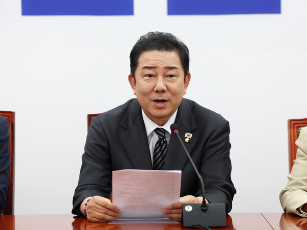 ▲ 원내대책회의 발언하는 김병기 원내대표. /뉴시스