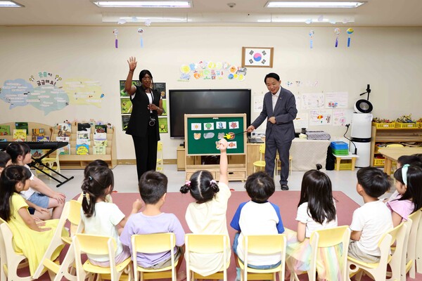 ▲ 원어민 영어교실 딜리버리 서비스 현장점검 모습.