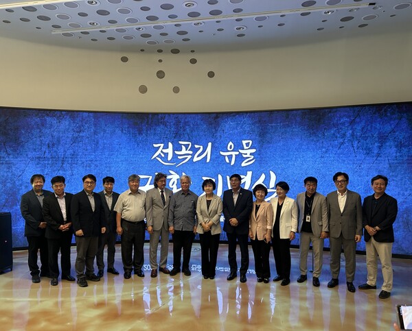 ▲ 전곡리유물 귀환 기념식.