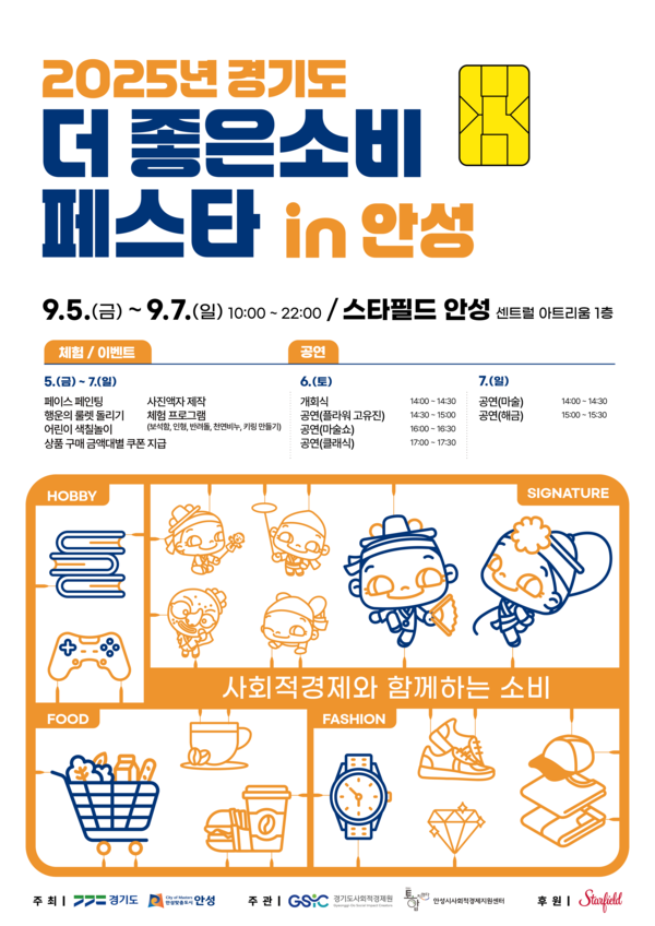 ▲ 2025 안성시 더 좋은소비 페스타 포스터.