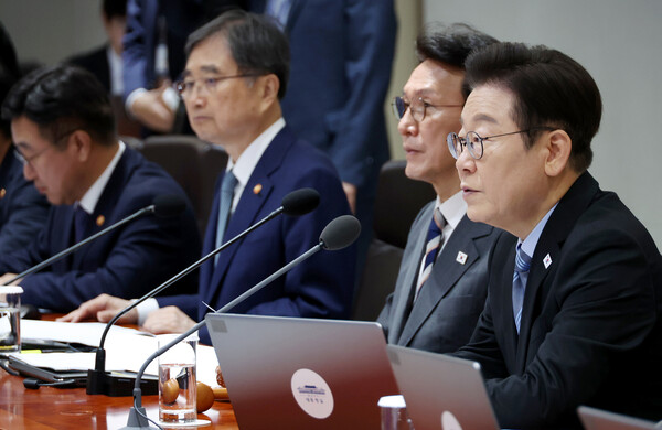 ▲ 국무회의 발언하는 이재명 대통령. /뉴시스