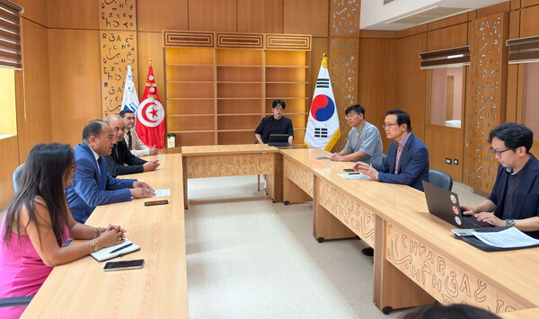 ▲ 경기도교육청-튀니지 교육부 간 업무협약 체결 관련 사진.