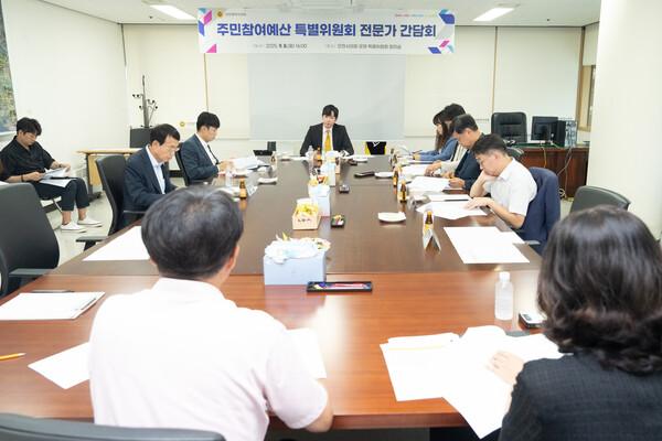 ▲ 인천시의회 주민참여예산특별위원회 전문가 간담회 개최 모습.