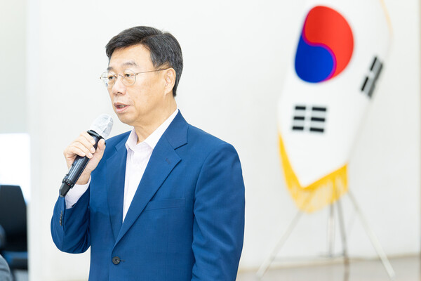 ▲ 신상진 성남시장·성남문화재단 이사장 기자간담회 모습.