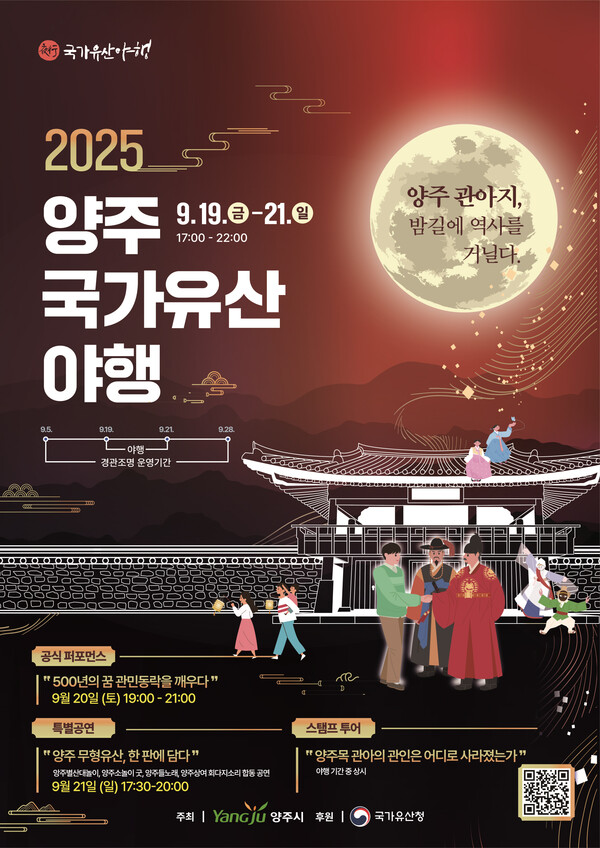 ▲ 2025 양주국가유산 야행 포스터.