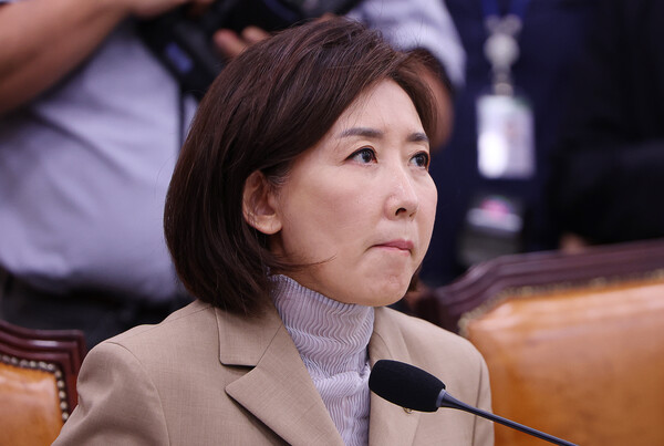 ▲ 입술 깨무는 나경원 의원. /뉴시스