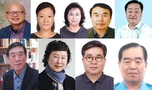▲ (윗줄 왼쪽부터)황인두 최수연 홍영란 정재성 안교영 씨(아랫줄 왼쪽부터)함학기 황인경 방극안 김영식 씨.