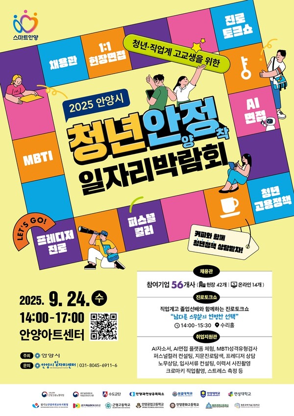 ▲ '청년안양정착 일자리 박람회' 포스터.