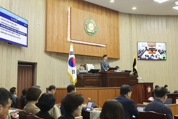 ▲ 의왕시의회 제314회 임시회 제2차 본회의 전경.