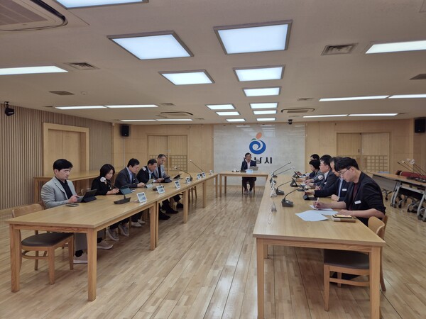 ▲ 하남시 '2025년 제3회 청렴협의체 회의' 개최 모습.