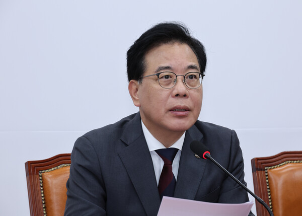 ▲ 원내대책회의 발언하는 송언석 원내대표. /뉴시스