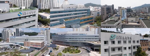 ▲ 경기도의료원 6개 병원 전경 사진.