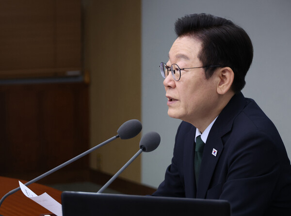 ▲ 이재명 대통령, 수석보좌관회의 발언. /뉴시스