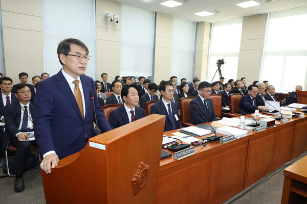 ▲인사말하는 노태악 선관위원장. /뉴시스