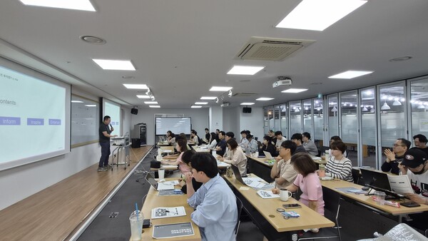 ▲ 문화창업플래너 12기 문화콘텐츠 투자트렌드 실무 교육 현장.
