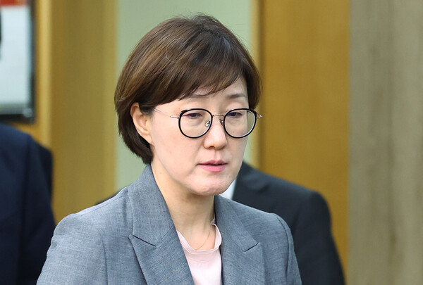 ▲ 수석보좌관회의 참석하는 김현지 대통령실 제1부속실장. /뉴시스