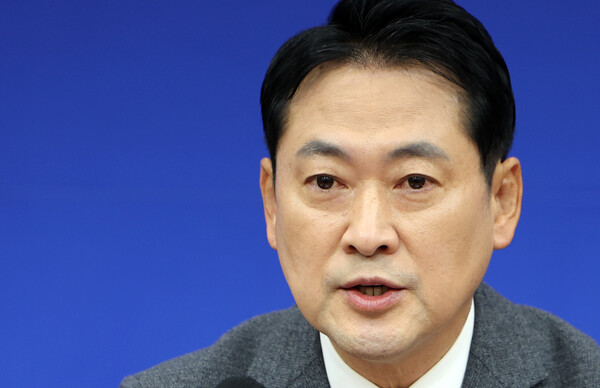 ▲ 장동혁 국민의힘 대표, 최고위원회의 발언. /뉴시스