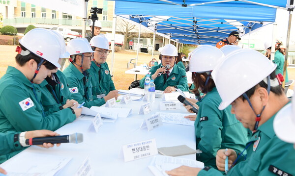 ▲ 재난대응 안전한국훈련 실시 현장.