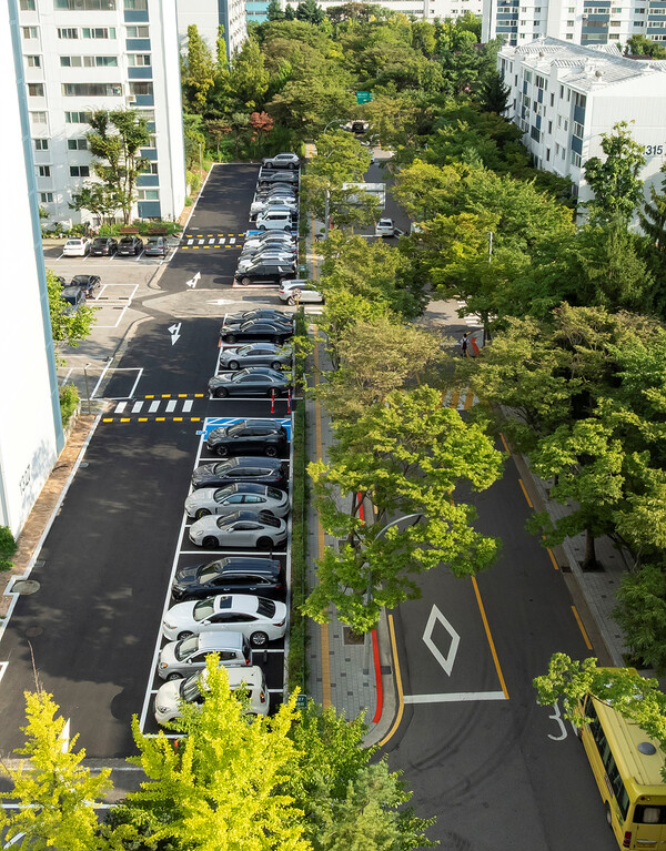 ▲ 목동13단지 옥외주차장 조성사진.