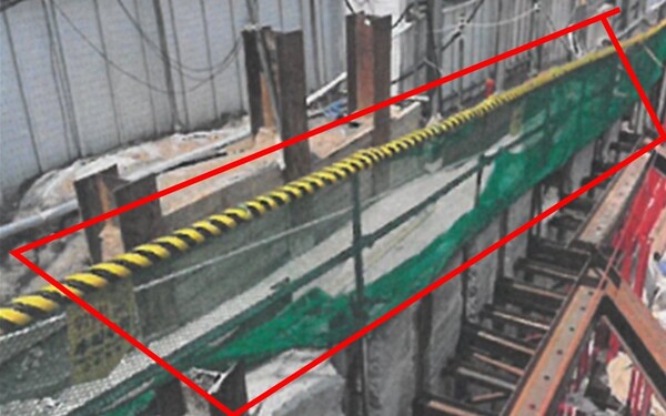 ▲ 공사잔 안전 난간 설치 개선 모습.