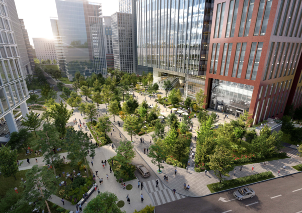 ▲ 통합조경 계획(안).