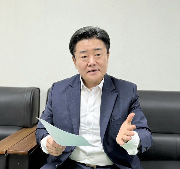 ▲ 백경열 사무처장 인터뷰 모습.