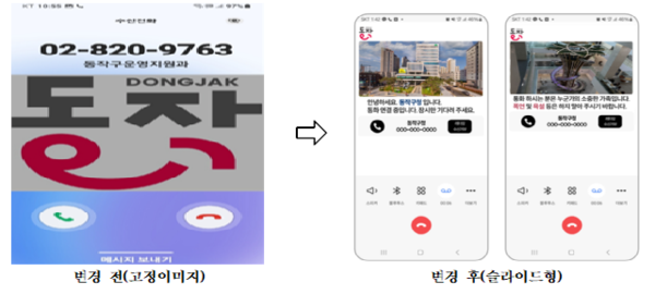 ▲ 스마트레터링 사용 전후.