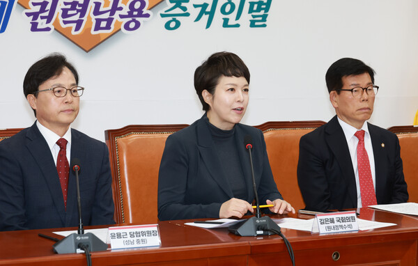 ▲ 부동산 대책 관련 기자회견하는 김은혜 의원. /뉴시스