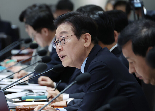 ▲ 국무회의 주재하는 이재명 대통령. /뉴시스