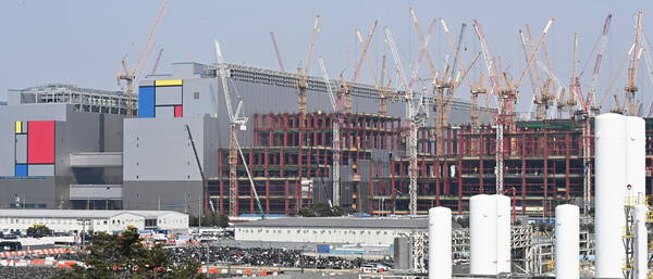 ▲ 공사가 진행중인 경기도 평택시 삼성전자 평택캠퍼스 모습. /뉴시스