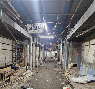 ▲ 송현자유시장 내부.